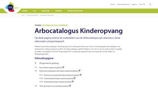 Arbocatalogus Kinderopvang | Kinderopvang werkt